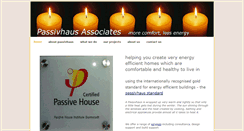 Desktop Screenshot of passivhausassociates.co.uk
